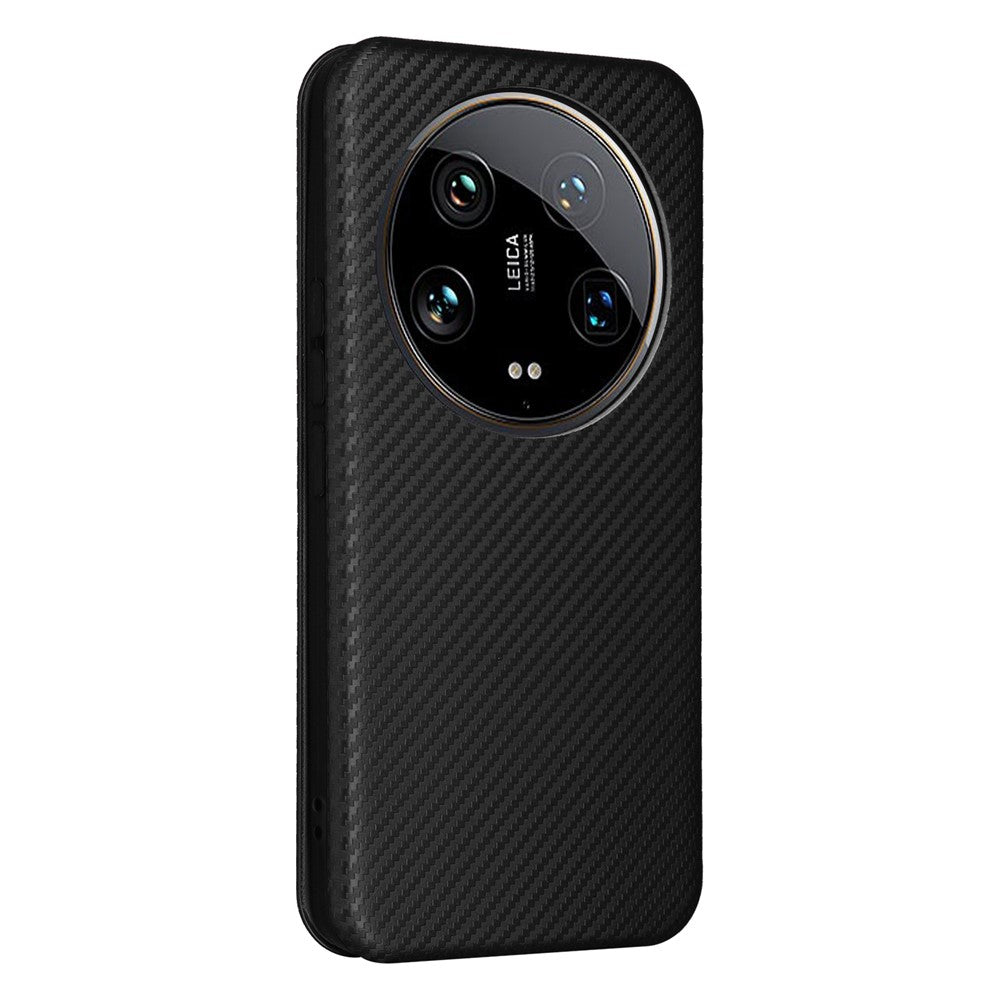 For Xiaomi 14 Ultra Case PU Leather Magnetic Closure Phone Cover with Card Holder
