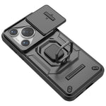 For Huawei Pura 70 Case PC+TPU Protective Phone Shell with Slide Lens Cover
