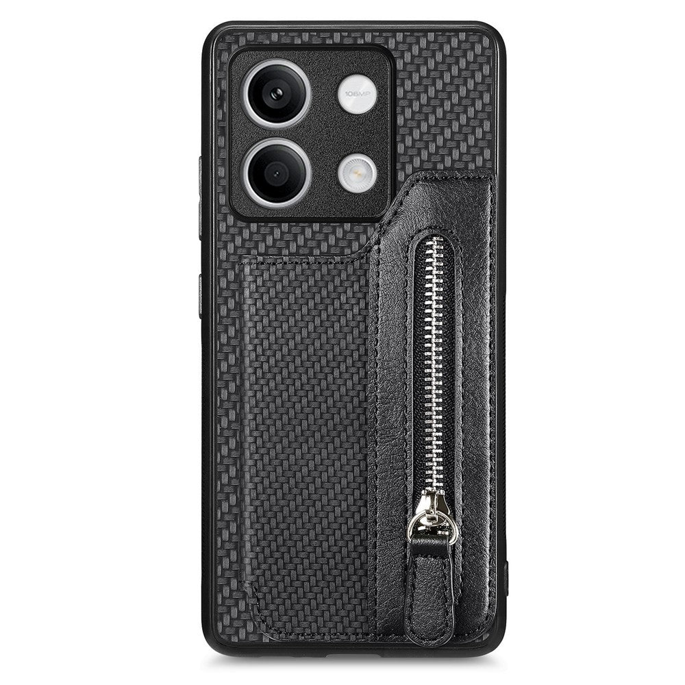 C1-04 For Xiaomi Redmi Note 13 4G Wallet Case PU+PC+TPU Phone Cover with Kickstand