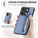 C1-04 For Xiaomi Redmi Note 13 4G Wallet Case PU+PC+TPU Phone Cover with Kickstand