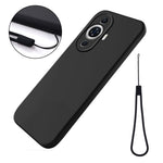 For Huawei nova 12s 4G / nova 11 / nova 12 Lite 4G Liquid Silicone CaseAnti-scratch Phone Cover with Strap