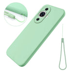 Huawei nova 12s 4G / nova 11 / nova 12 Lite 4G Flytande silikonskal Reptåligt mobilskal med rem