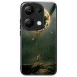 Xiaomi Redmi Note 13 4G-etui med mønstertryk, hærdet glas + TPU-mobilcover