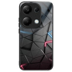 Xiaomi Redmi Note 13 4G-etui med mønstertryk, hærdet glas + TPU-mobilcover