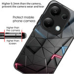 Xiaomi Redmi Note 13 4G-etui med mønstertryk, hærdet glas + TPU-mobilcover