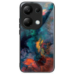 Xiaomi Redmi Note 13 4G-etui med mønstertryk, hærdet glas + TPU-mobilcover