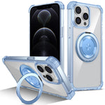 For iPhone 12 / 12 Pro Case Compatible with MagSafe Rotating Kickstand TPU+PC Phone Cover