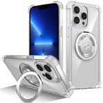 Magnetiskt skal för iPhone 13 Pro Max med roterande ring och stödfunktion TPU+PC-mobilskydd