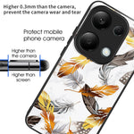 For Xiaomi Redmi Note 13 Pro 4G / Poco M6 Pro 4G Case Tempered Glass+TPU Pattern Scratchproof Phone Cover