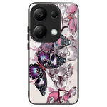 Xiaomi Redmi Note 13 Pro 4G / Poco M6 Pro 4G mobilskal TPU+Härdat glasfodral Mönstertryck