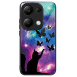 Xiaomi Redmi Note 13 Pro 4G / Poco M6 Pro 4G mobilskal TPU+Härdat glasfodral Mönstertryck
