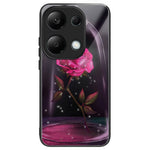 Xiaomi Redmi Note 13 Pro 4G / Poco M6 Pro 4G mobilskal TPU+Härdat glasfodral Mönstertryck