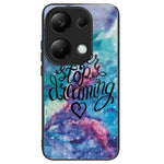 Xiaomi Redmi Note 13 Pro 4G / Poco M6 Pro 4G mobilskal TPU+Härdat glasfodral Mönstertryck