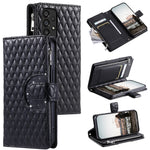 Style 012 for Samsung Galaxy A53 5G Phone Case Rhombus Zipper Wallet PU Leather Flip Cover