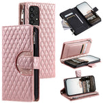 Style 012 for Samsung Galaxy A53 5G Phone Case Rhombus Zipper Wallet PU Leather Flip Cover