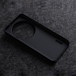 MELKCO For Xiaomi 14 Ultra Case Genuine Cow Leather Coated PC Phone Cover