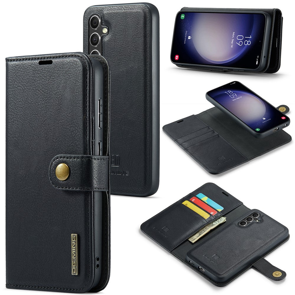 DG.MING for Samsung Galaxy A15 4G / A15 5G Case Detachable Split Leather Wallet Phone Cover