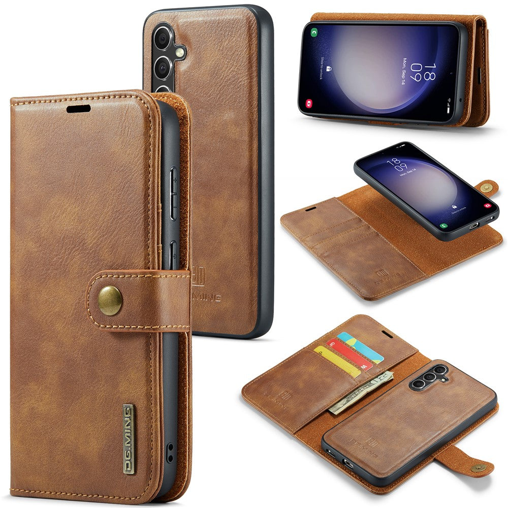 DG.MING for Samsung Galaxy A15 4G / A15 5G Case Detachable Split Leather Wallet Phone Cover