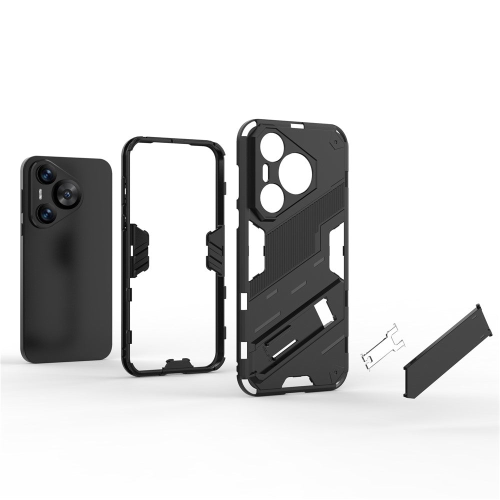 For Huawei Pura 70 Kickstand Case PC+TPU Dual Layer Protection Phone Cover
