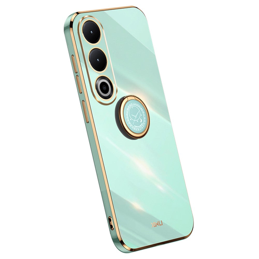 XINLI För OnePlus Nord CE4 5G TPU-skal Ringstativ Galvaniserat mobilskydd