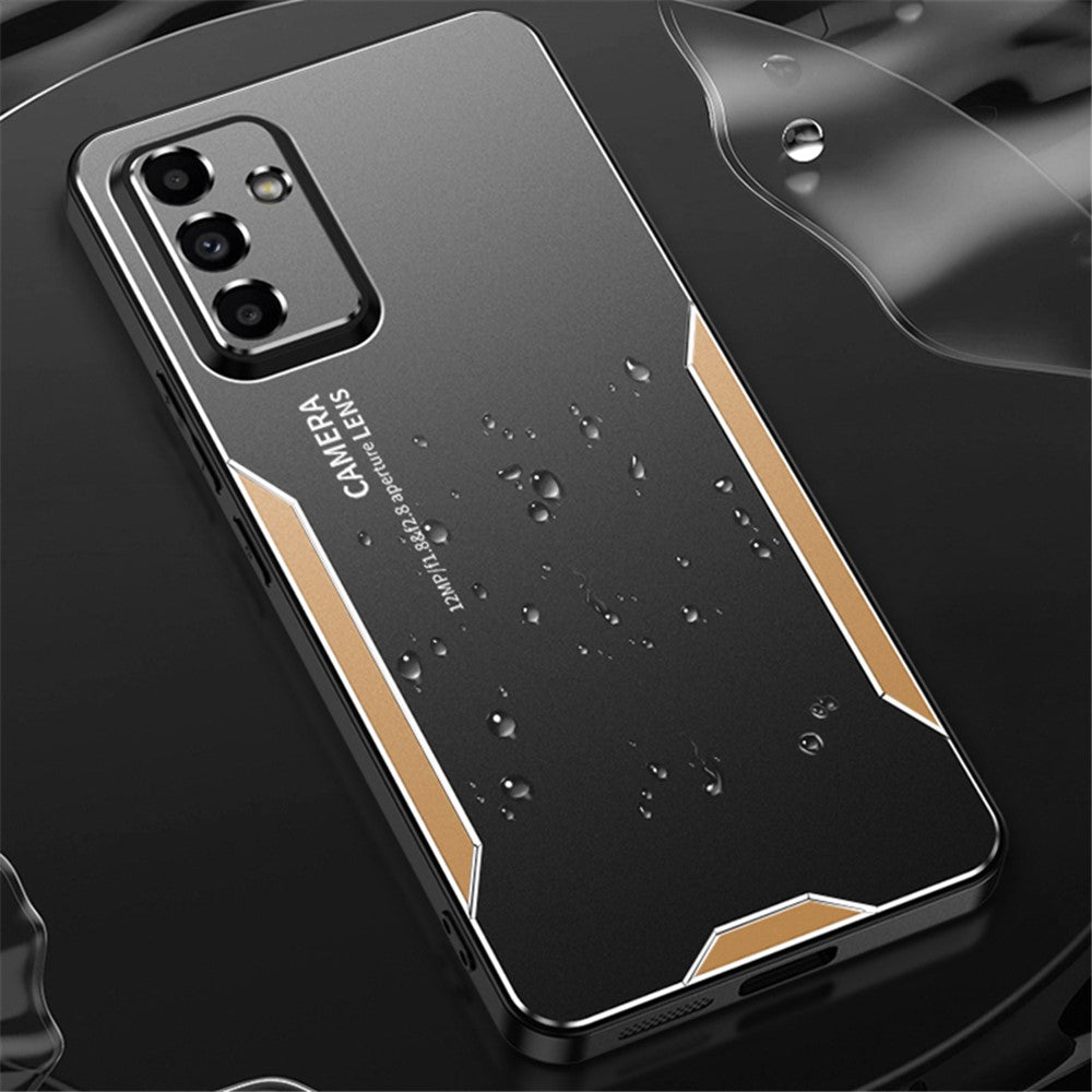 Samsung Galaxy A15 5G-etui med bagside i aluminiumslegering + TPU + PC