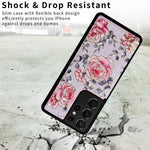 Samsung Galaxy S21 Ultra 5G-mobilcover med kortpladser, stativ og RFID-blokering, PU-læder+TPU-beskyttelse