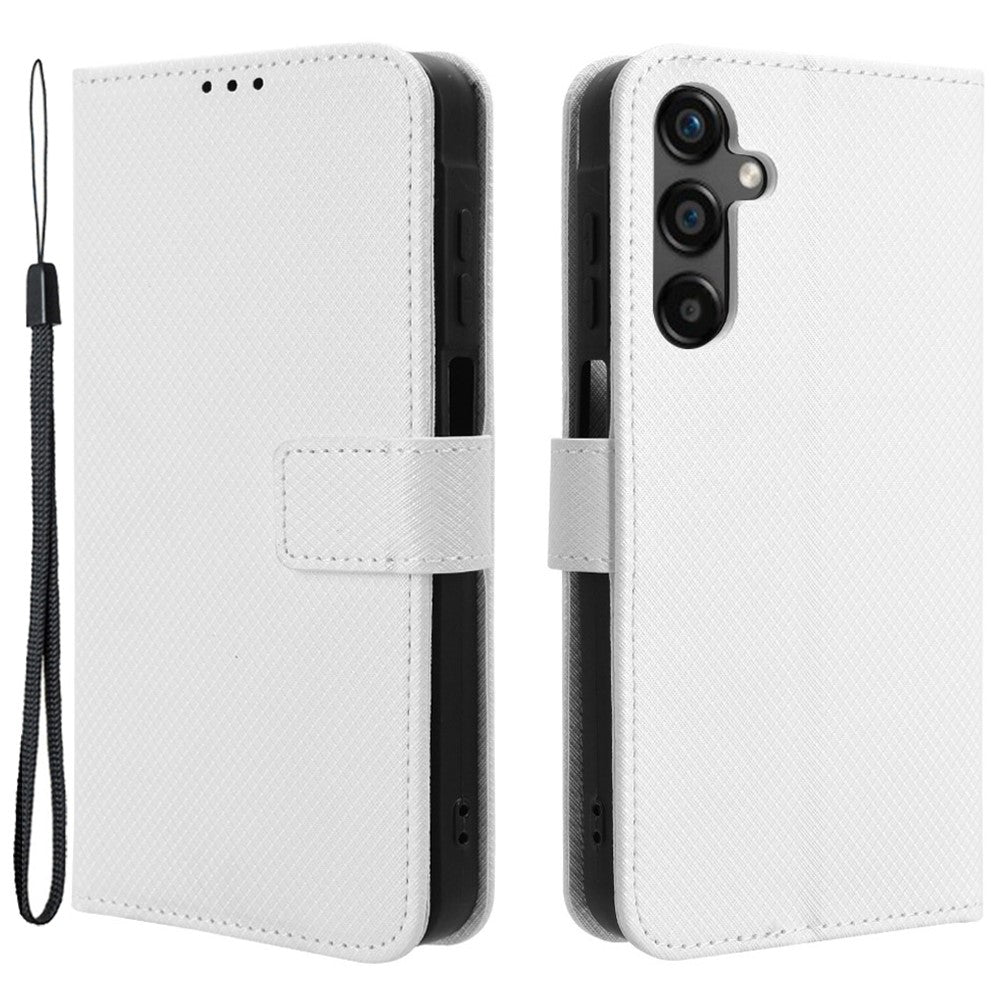 For Samsung Galaxy M55 5G / C55 5G / F55 5G Case Diamond Texture PU Leather Wallet Phone Cover TPU Inner Shell