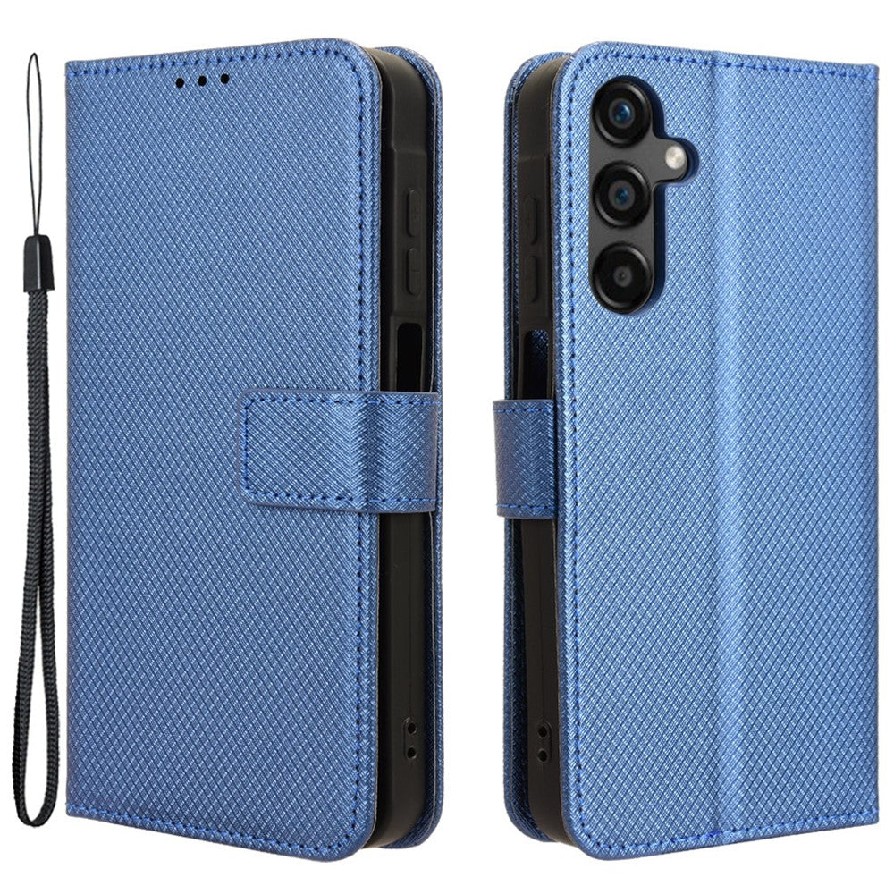For Samsung Galaxy M55 5G / C55 5G / F55 5G Case Diamond Texture PU Leather Wallet Phone Cover TPU Inner Shell