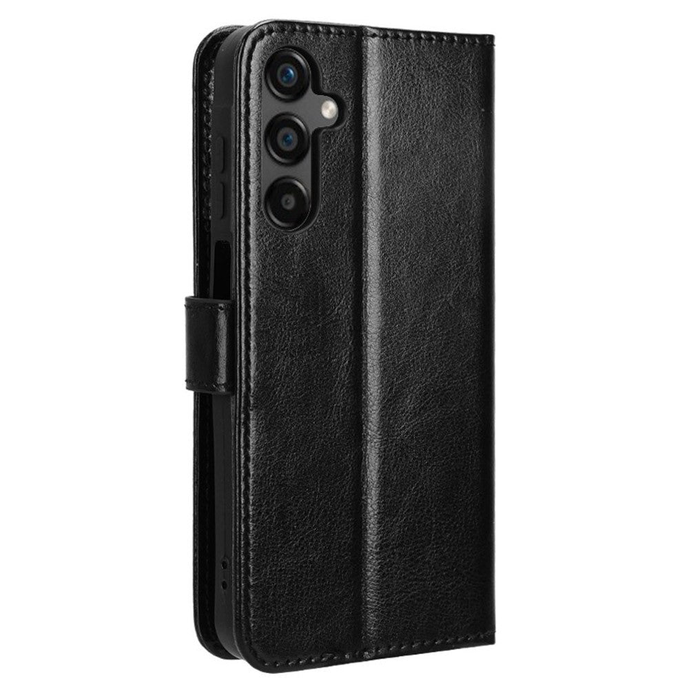 Til Samsung Galaxy M55 5G / C55 5G / F55 5G Etui Crazy Horse Tekstur Læder Telefoncover med Pung Stand