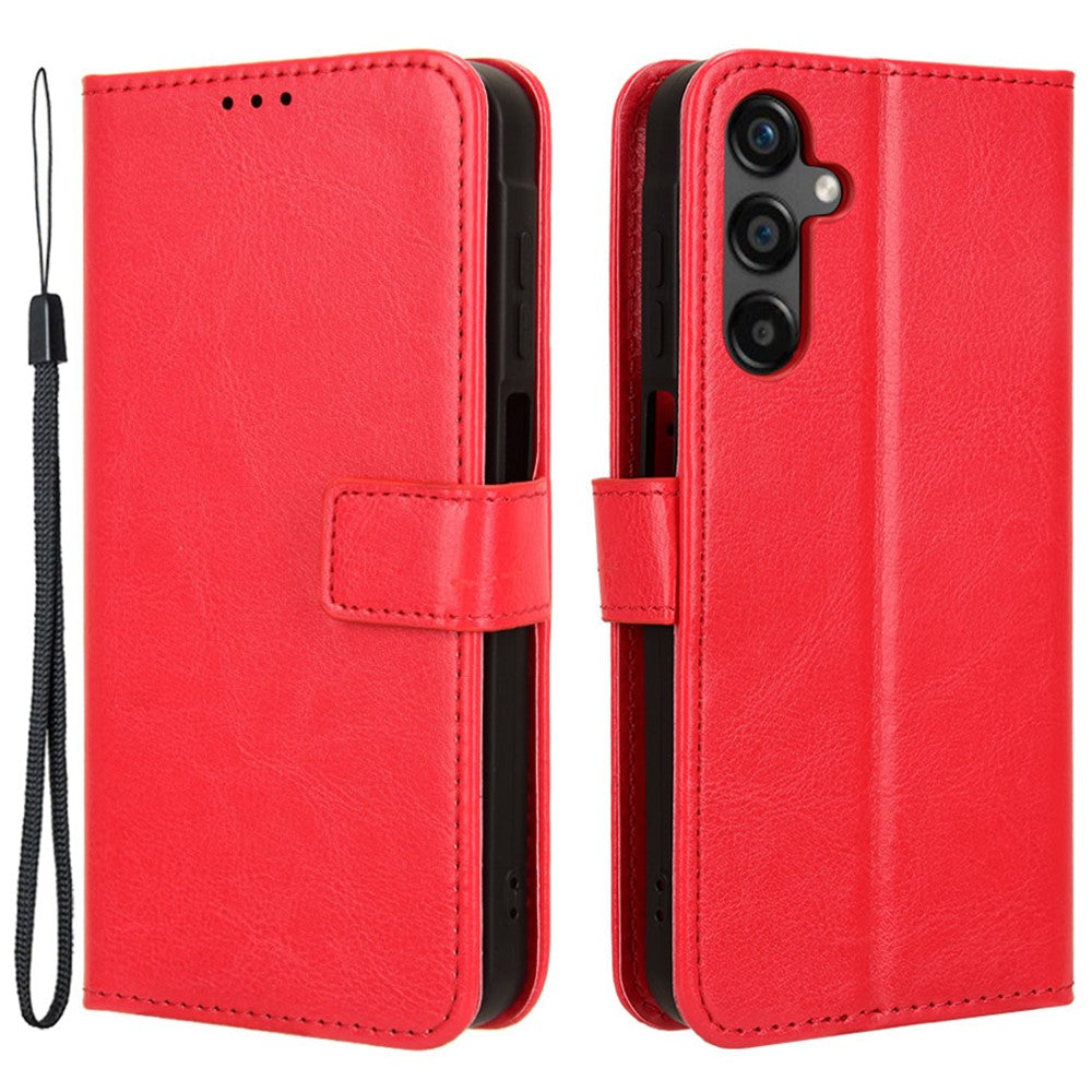 Til Samsung Galaxy M55 5G / C55 5G / F55 5G Etui Crazy Horse Tekstur Læder Telefoncover med Pung Stand