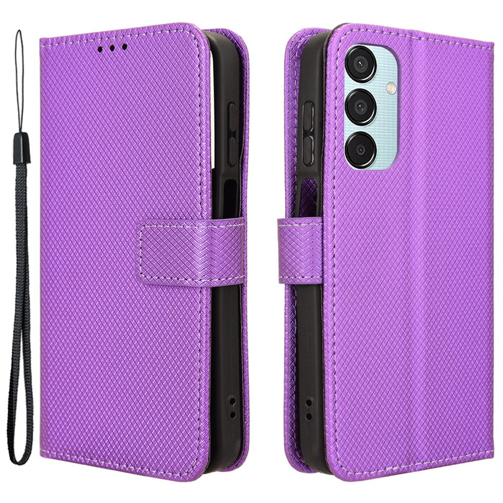 For Samsung Galaxy F15 5G / M15 5G Wallet Case Diamond Texture Leather Phone Cover