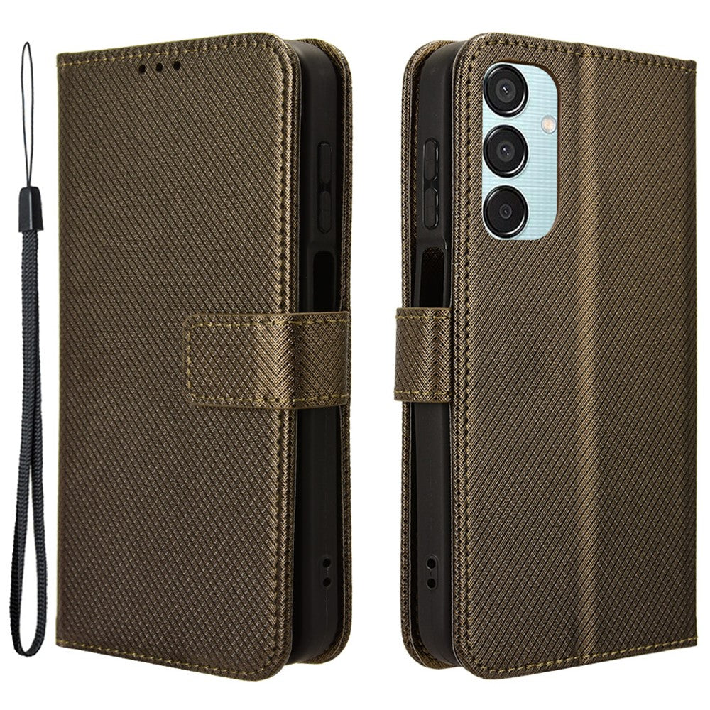 For Samsung Galaxy F15 5G / M15 5G Wallet Case Diamond Texture Leather Phone Cover