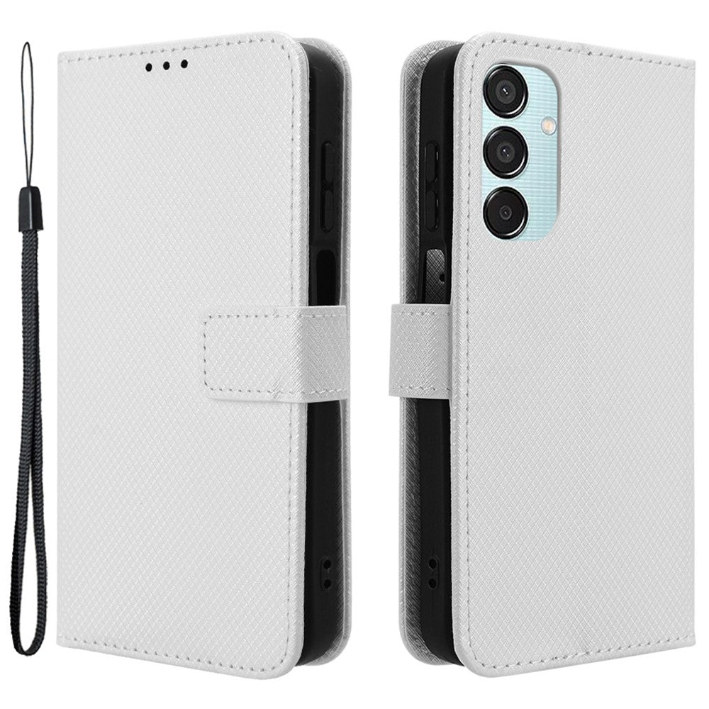 For Samsung Galaxy F15 5G / M15 5G Wallet Case Diamond Texture Leather Phone Cover