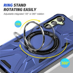 For Samsung Galaxy A35 5G Magnetic Case Ring Holder Kickstand TPU+PC Phone Cover
