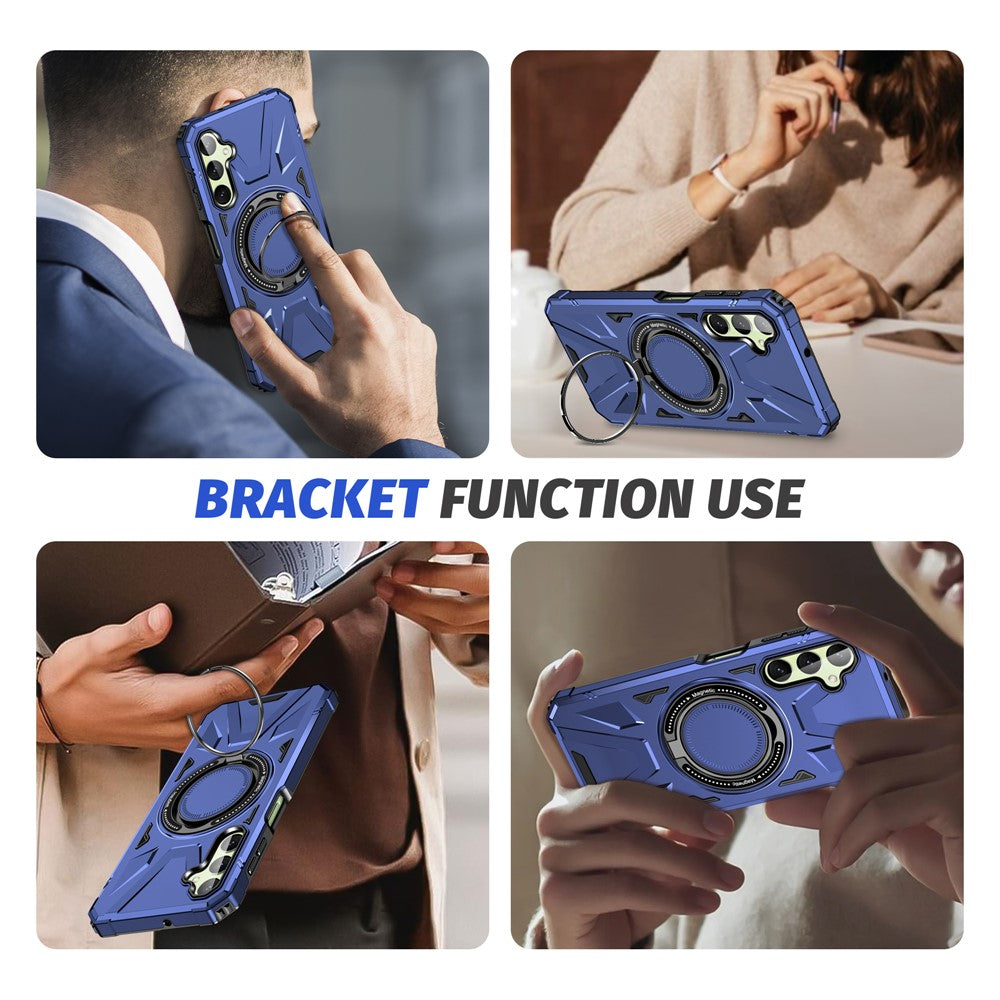 For Samsung Galaxy A35 5G Magnetic Case Ring Holder Kickstand TPU+PC Phone Cover