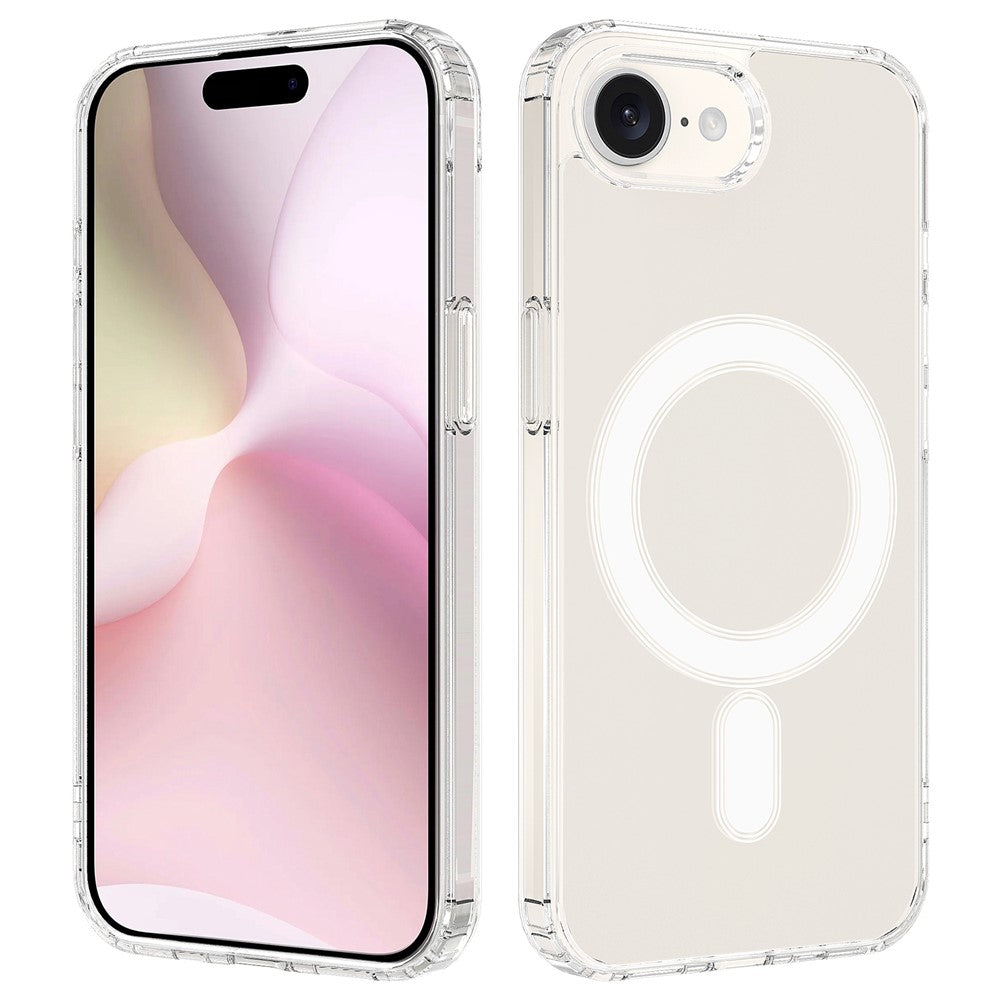 For iPhone 17th / 16th Clear Case Compatible with MagSafe TPU + Acrylic Phone Cover