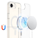 For iPhone 17th / 16th Clear Case Compatible with MagSafe TPU + Acrylic Phone Cover