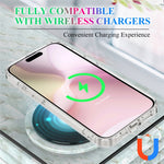 For iPhone 17th / 16th Clear Case Compatible with MagSafe TPU + Acrylic Phone Cover