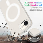 For iPhone 17th / 16th Clear Case Compatible with MagSafe TPU + Acrylic Phone Cover