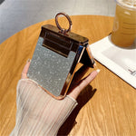 For Oppo Find N3 Flip 5G Case Glitter Design Hard PC Phone Cover with Ring Kickstand
