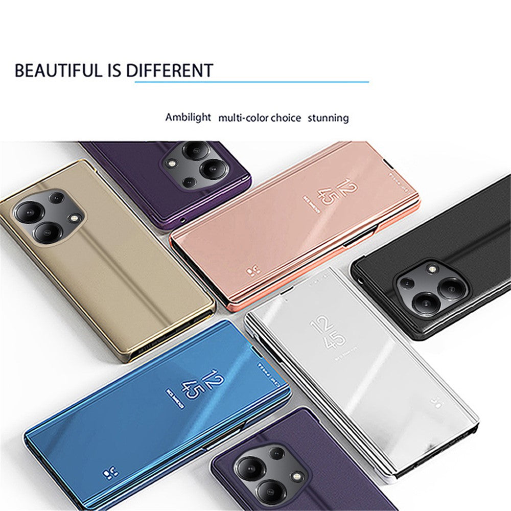 For Xiaomi Redmi Note 13 Pro 4G / Poco M6 Pro 4G Flip Leather Cover with Stand Full Body Protective Phone Case