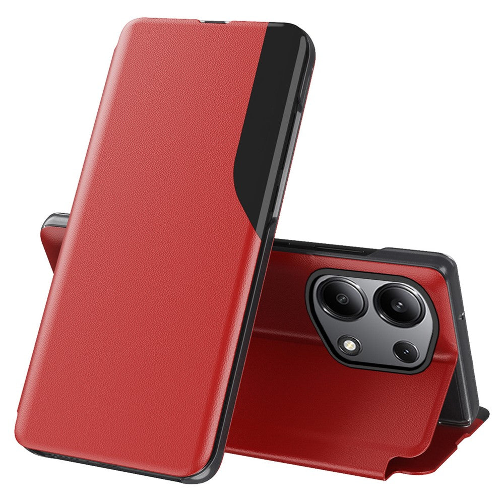 For Xiaomi Redmi Note 13 Pro 4G / Poco M6 Pro 4G Phone Case Folio Flip PU Leather Stand Cover