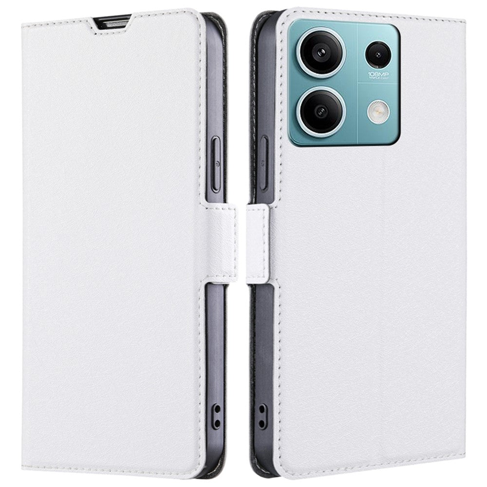 For Xiaomi Redmi Note 13 4G Protective Case PU Leather + TPU Shockproof Phone Cover