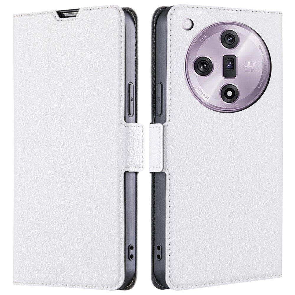For Oppo Find X7 5G Case Slim Card Holder PU+TPU Phone Back Cover Full Protection