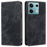 For Xiaomi Redmi Note 13 4G Phone Stand Case RFID Blocking Wallet PU Leather Phone Cover