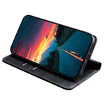 For Xiaomi Redmi Note 13 4G Phone Stand Case RFID Blocking Wallet PU Leather Phone Cover