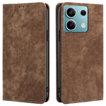 For Xiaomi Redmi Note 13 4G Phone Stand Case RFID Blocking Wallet PU Leather Phone Cover