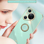 XINLI For Huawei Pura 70 Pro Case Electroplating Kickstand TPU Phone Cover