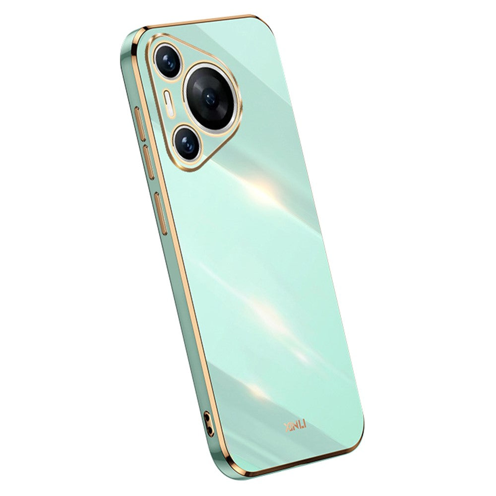 XINLI For Huawei Pura 70 Case Flexible TPU Electroplated Back Phone Cover