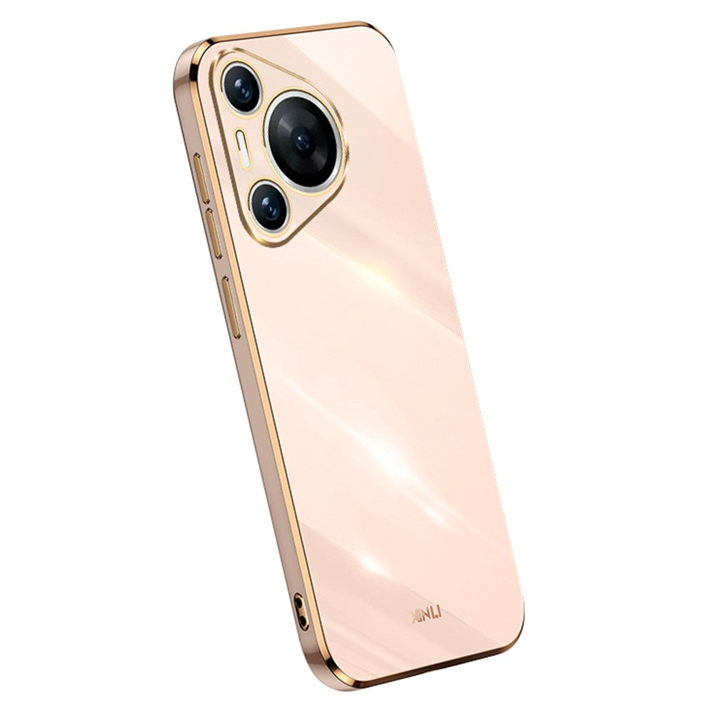 XINLI For Huawei Pura 70 Case Flexible TPU Electroplated Back Phone Cover